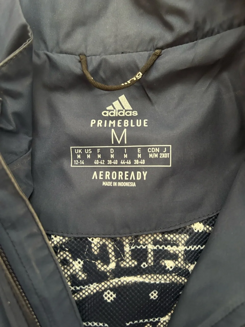 adidas Originals Navy, Red & Cream Track Windbreaker Jacket - Picture 3 of 4